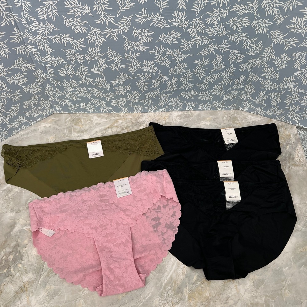 NEW lot Auden panties invisible edge bikni lace underwear 5pr M